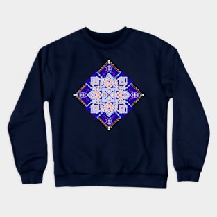 Scandinavian ornament with star Crewneck Sweatshirt